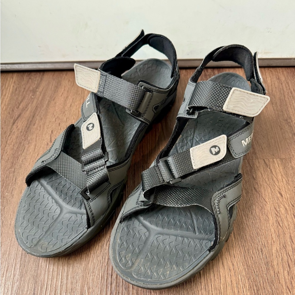 Merrell Mens Tetrex Crest Strap Hiking Sandals Black size 10